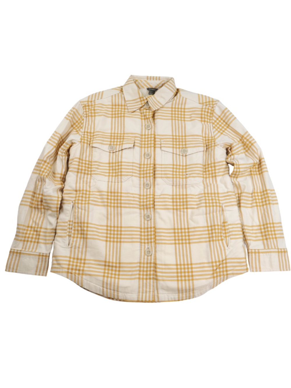 Eddie Bauer Sherpa Lined Plaid Flannel Shirt Jacket Shacket NWT Small